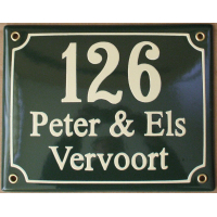 Naambord 16x20 cm horizontaal